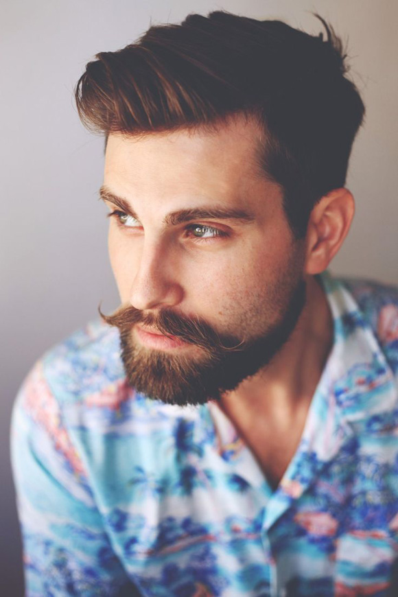 Mens Hairstyles 2013 With Beard Quiff beard style